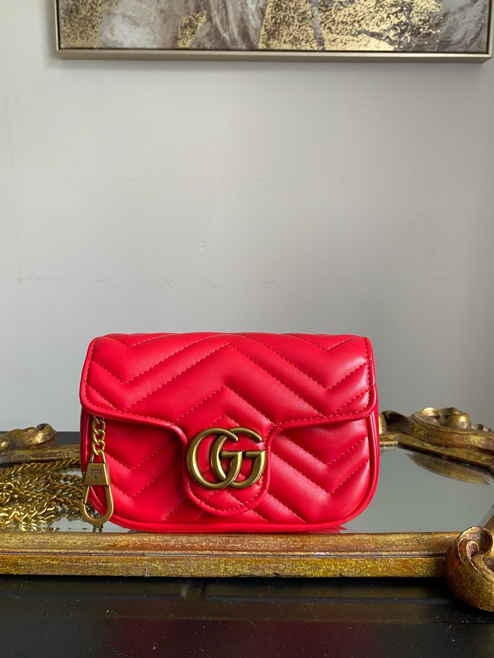 QUILTED CHAIN SHOULDER BAG